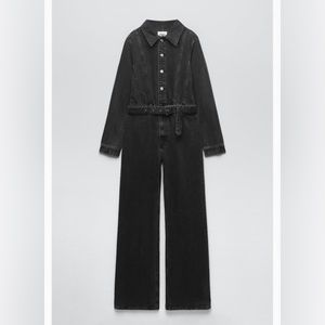 Zara XS denim jumpsuit